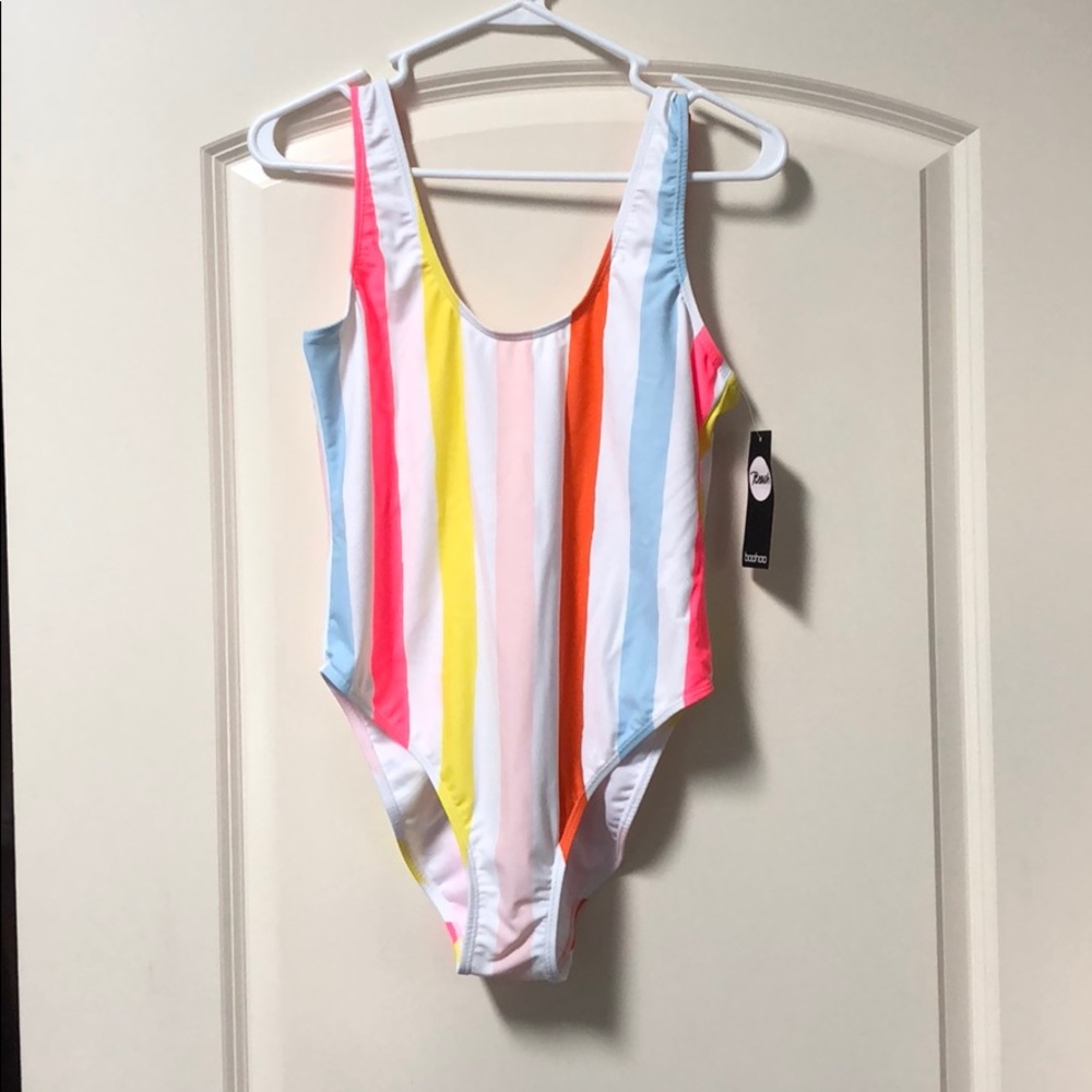 BRAND NWT Striped Swimsuit One Piece